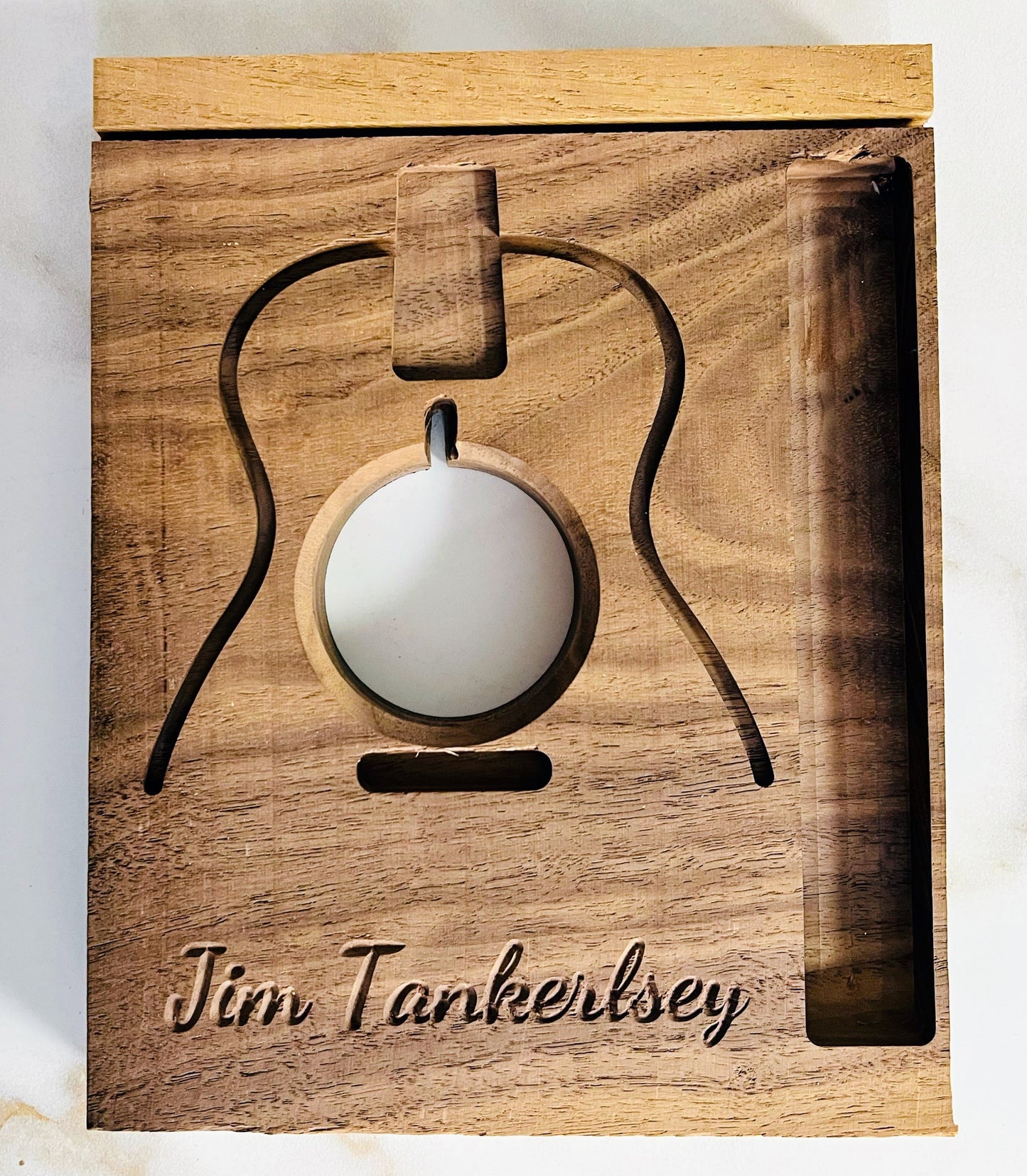 Personalized Guitar Design Tray with Wireless Charger Holder