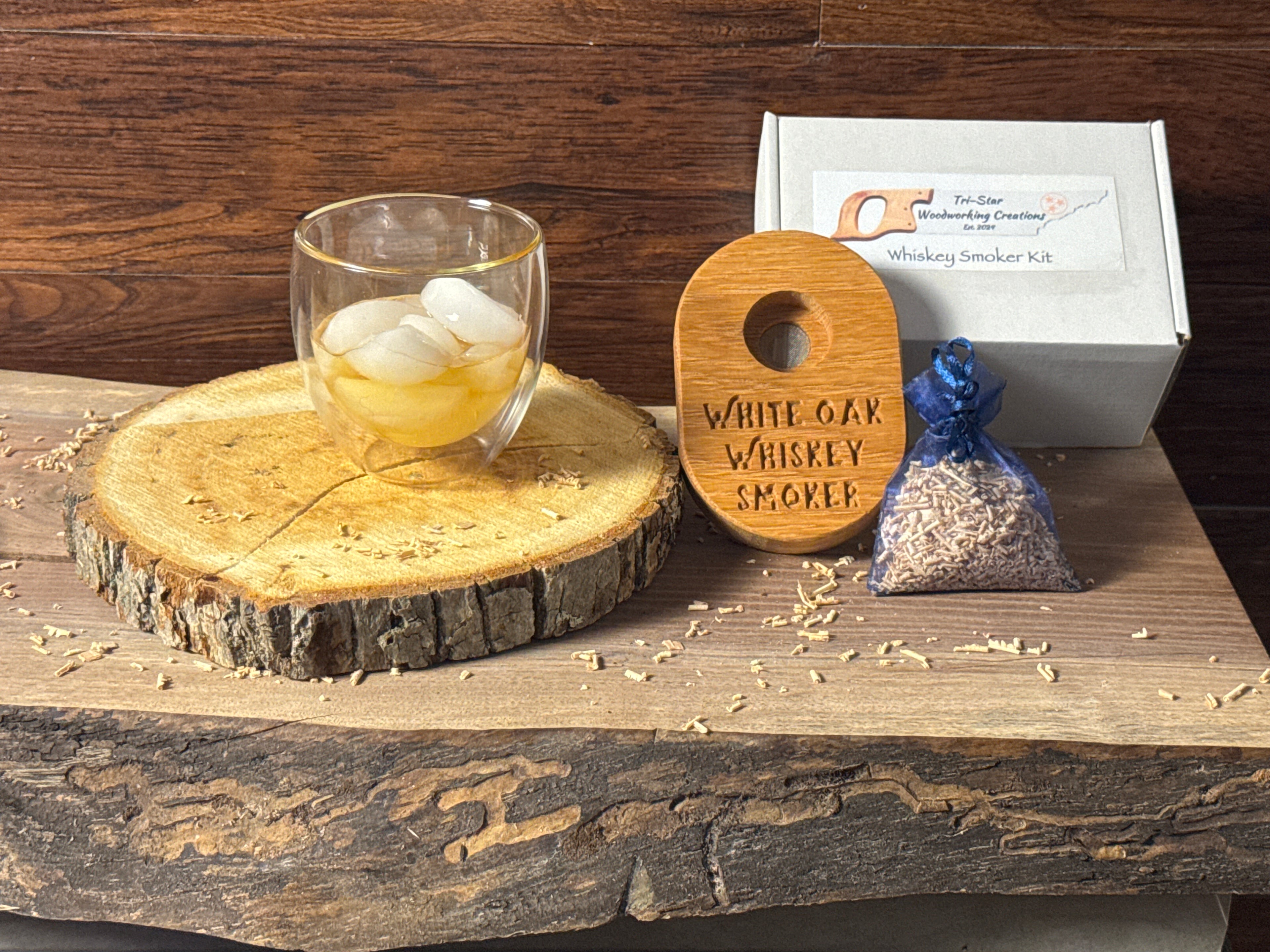 White Oak Whiskey Smoker