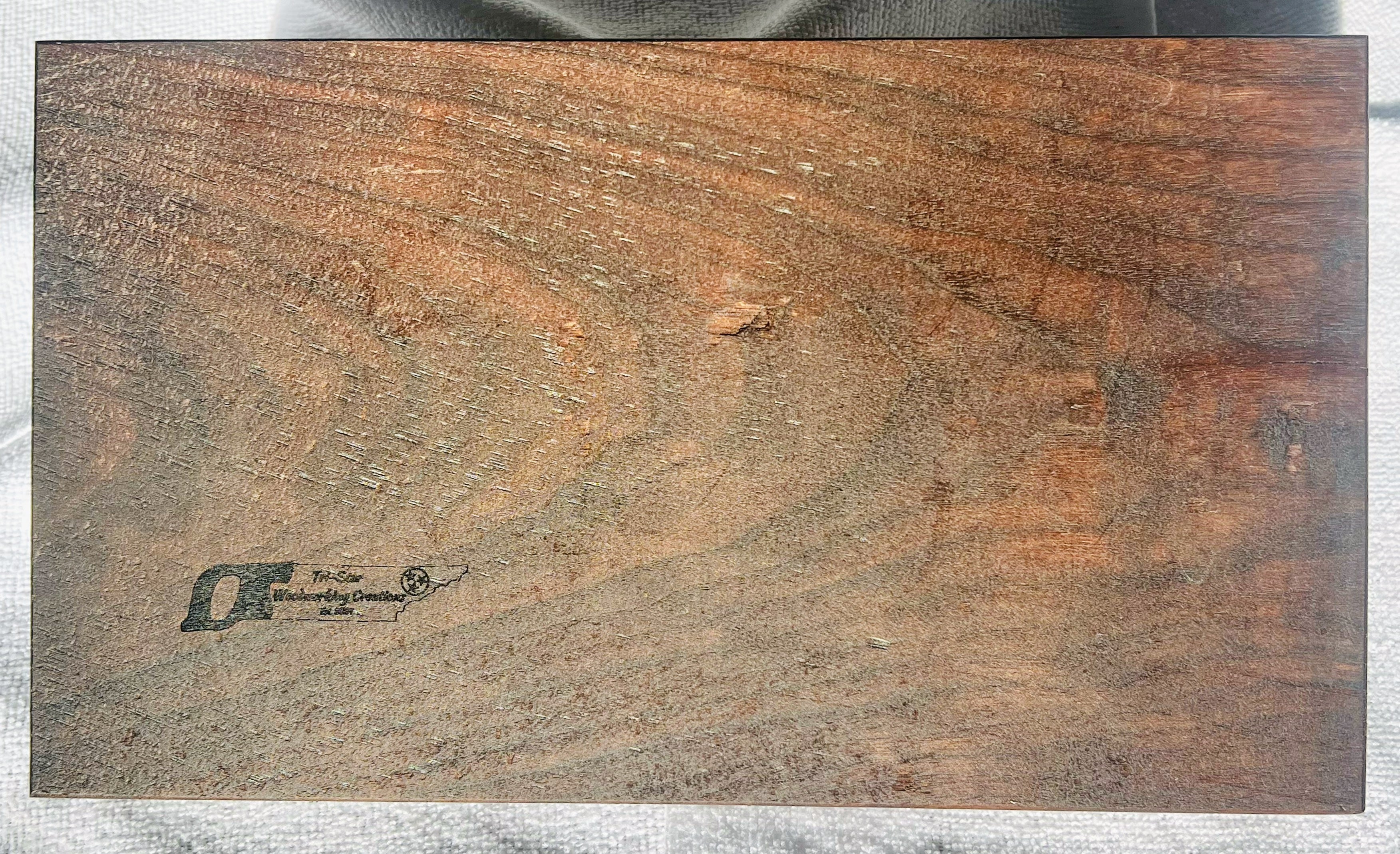 Walnut Valet Tray with Inspirational Message