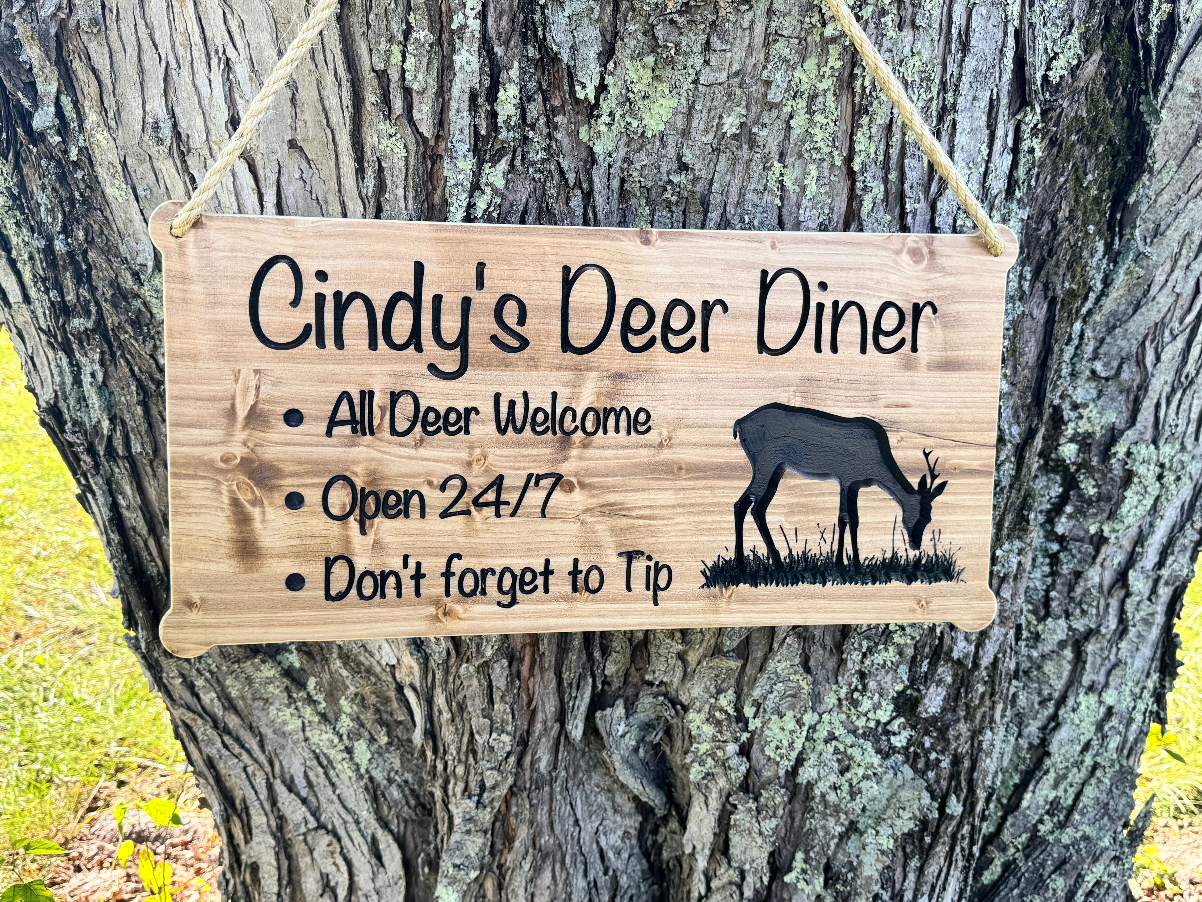 Personalized Rustic Wooden Outdoor Decor