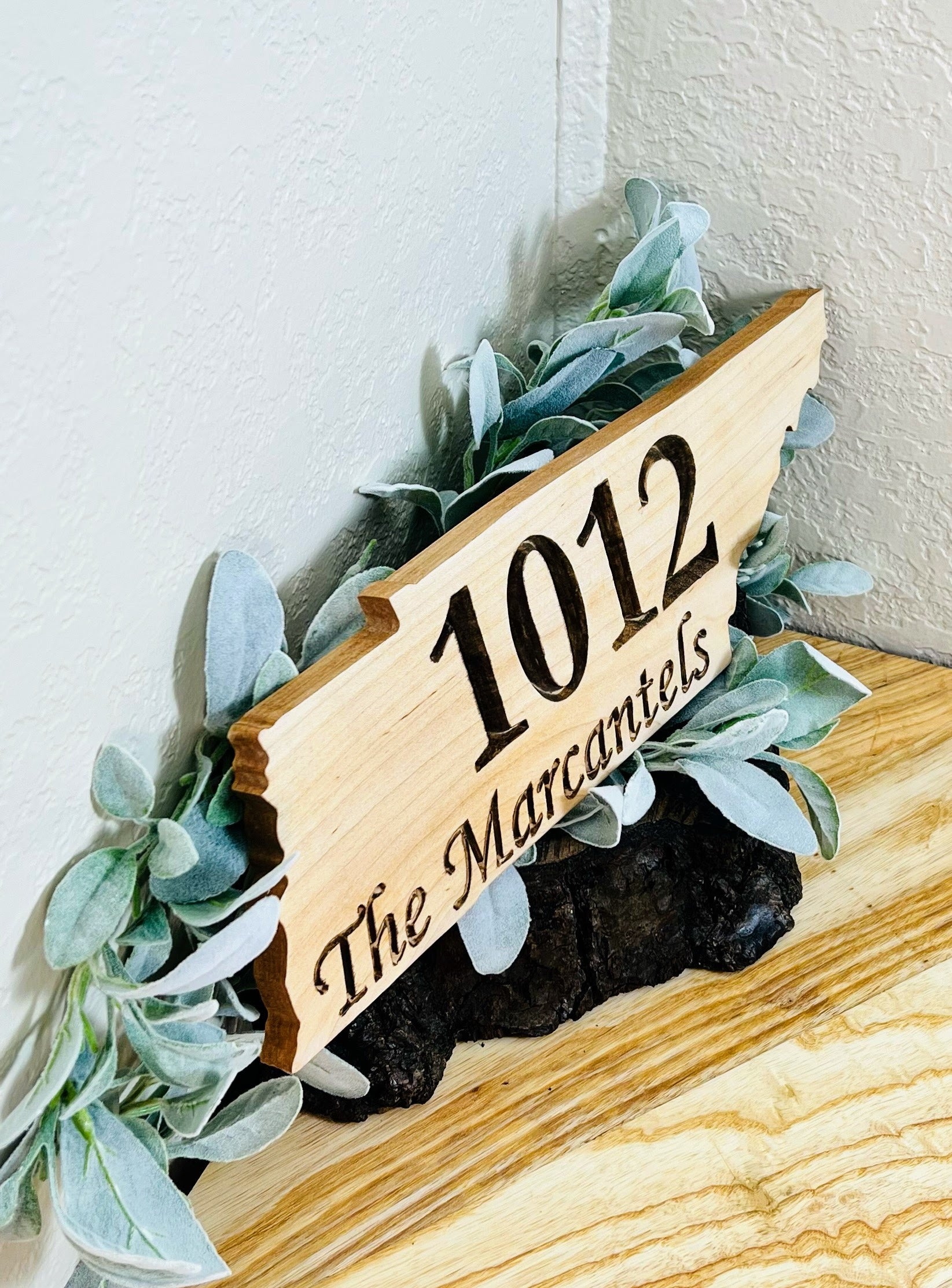 Personalized State Shaped Address Sign